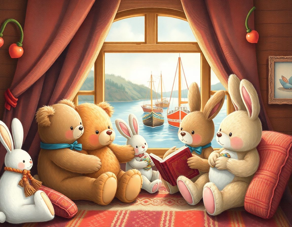 Storytime by the harbour window